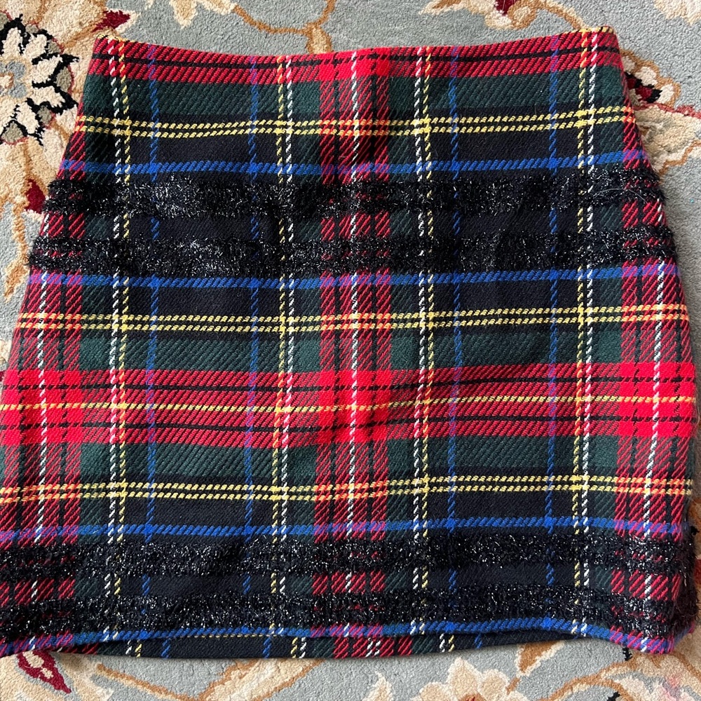 Jcrew plaid skirt